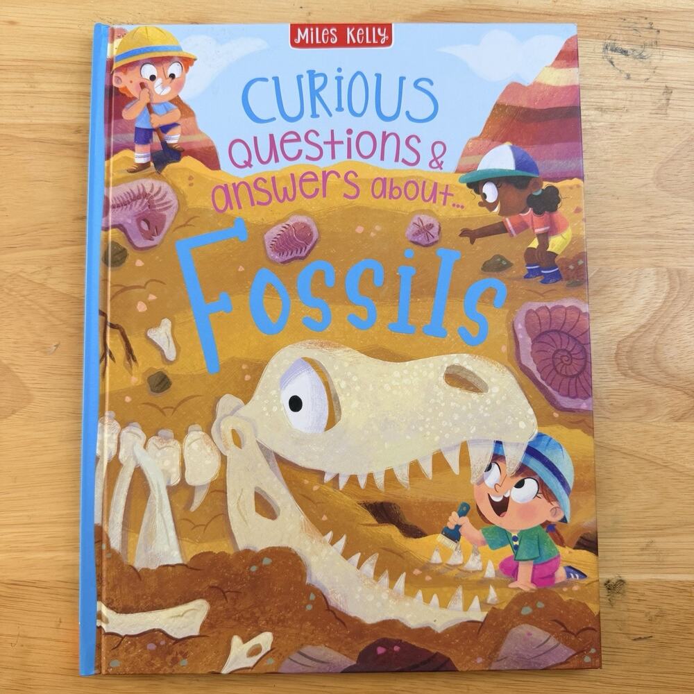 Curious Questions and Answers About Fossils by Phillip Steele Hardcover Book New